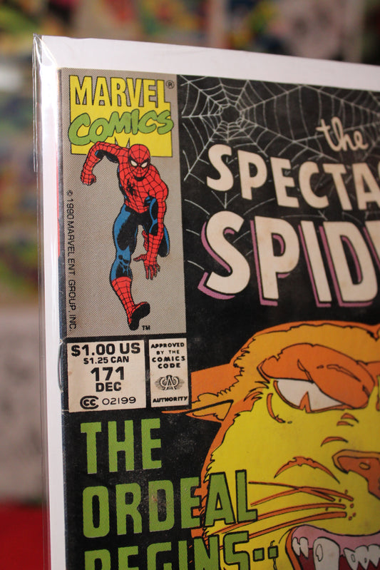 The Spectacular Spider-Man #171 - Marvel Comics 1990 - Newsstand Variant
